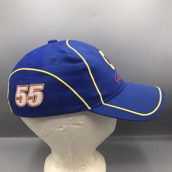 Nascar Napa Racing Team Hat Michael Waltrip Toyota Cap Blue Yellow #55 VGC - Picture 2 of 6